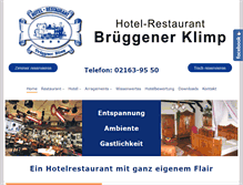 Tablet Screenshot of brueggener-klimp.de